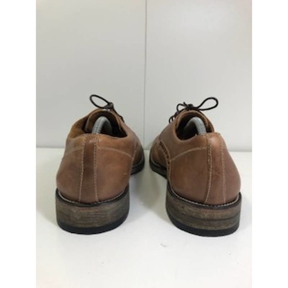 John Varvatos Leather Cap Toe Lace-Up Oxford Dress Shoes Brown Mens US 10.5 main image 4